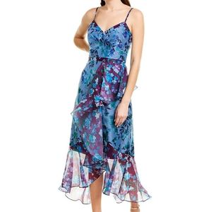 Marchesa Notte floral midi dress